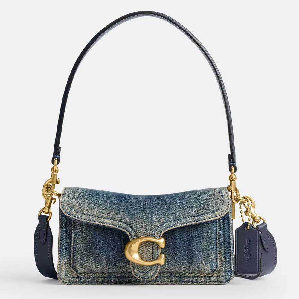 Coach Tabby Shoulder Bag 20 In Regenerative Cotton Denim
